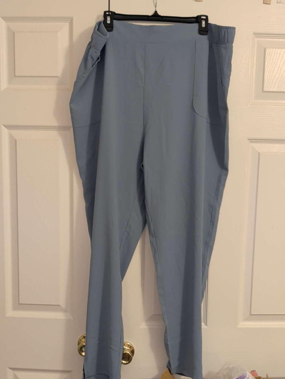 32 Degrees Cool Light Blue Straight-Leg Ponte Pants NWOT